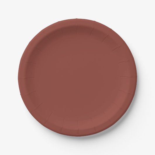 Assiettes En Carton Solide roux brun (Devant)
