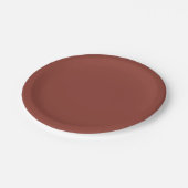 Assiettes En Carton Solide roux brun (Angle)