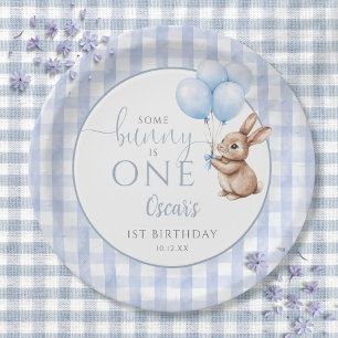 Assiettes En Carton Some Bunny Is One Ballons Anniversaire 1 an