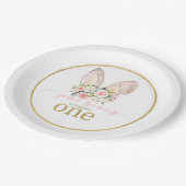 Assiettes En Carton Some Bunny is turning ONE (Bunny Ears) (Angle)