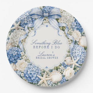 Assiettes En Carton Something Blue Before I Do Hydrangea Enterrement d