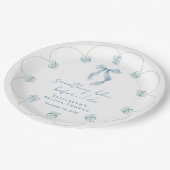 Assiettes En Carton Something Blue Bow Bridal Shower (Angle)