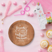 Assiettes En Carton Son Baby shower extérieur froid / Saupoudrer Rusti (Fête)