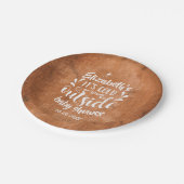 Assiettes En Carton Son Baby shower extérieur froid / Saupoudrer Rusti (Angle)