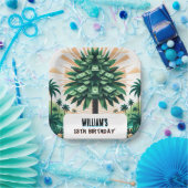 Assiettes En Carton Son Cool Nature Espèces Arbre Arbre Arbre 13ème An (Fête)