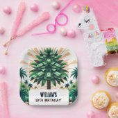 Assiettes En Carton Son Cool Nature Espèces Arbre Arbre Arbre 13ème An (Fête)