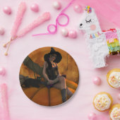 Assiettes En Carton Sorcière et chat sur Citrouille géant (Fête)