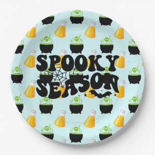 Assiettes En Carton Sorcières amusantes brasser Halloween Plaques papi