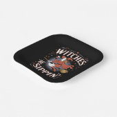 Assiettes En Carton Sorcières Be Sippin' Halloween Éffrayant (Angulaire)