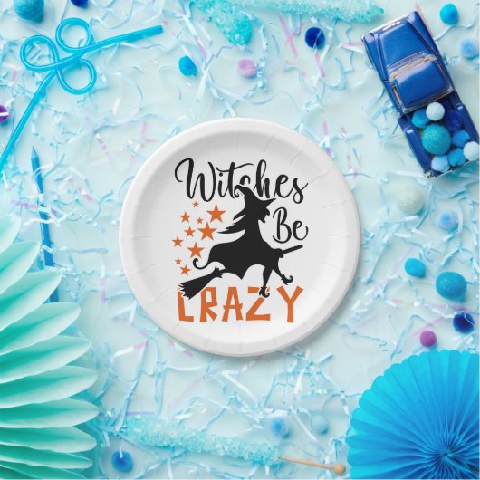 Assiettes En Carton Sorcières fous (Fête)