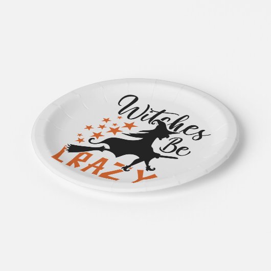 Assiettes En Carton Sorcières fous (Angle)