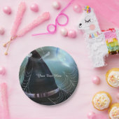 Assiettes En Carton Sorcières Ghomajorité Nuit Halloween Plaques de fê (Fête)