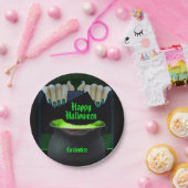 Assiettes En Carton Sorcières noires et vertes (Fête)