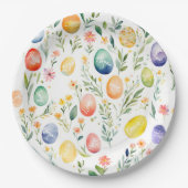 Assiettes En Carton Souhaiter Pâques (Devant)