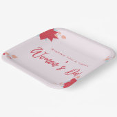 Assiettes En Carton Souhaitez rose fête des femmes heureuse (Angulaire)