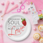 Assiettes En Carton Soul aux fraises (Fête)