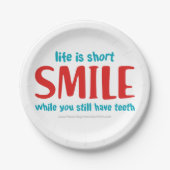 Assiettes En Carton Sourire (Devant)