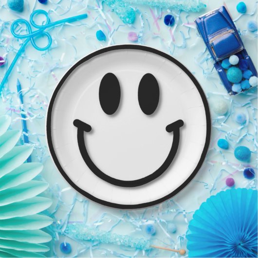 Assiettes En Carton Sourire (Fête)