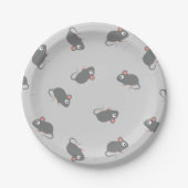 Assiettes En Carton Souris (Devant)