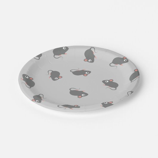 Assiettes En Carton Souris (Angle)