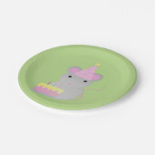 Assiettes En Carton Souris d'anniversaire très mignonne (Angle)