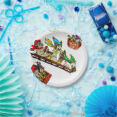Assiettes En Carton SOURIS de NOËL SLEDDING les plaques à papier (Fête)