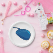 Assiettes En Carton Souris d'ordinateur bleu (Fête)