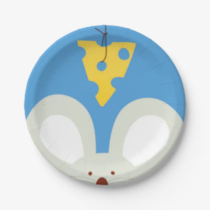 Assiettes En Carton Souris et fromage