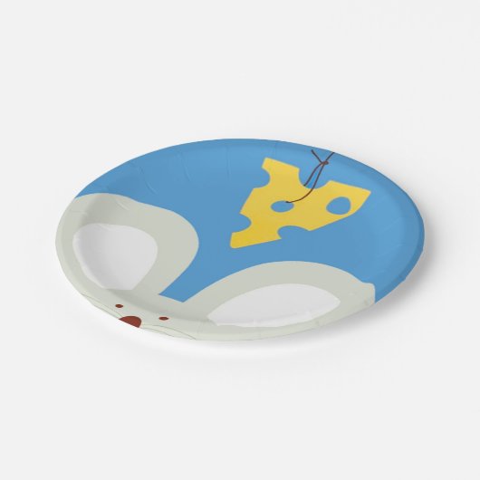 Assiettes En Carton Souris et fromage (Angle)