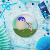 Assiettes En Carton Souris Peinture D'Oeufs De Pâques Plaques De Papie (Fête)