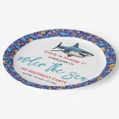 Assiettes En Carton Sous la mer 1er fête d'anniversaire (Angle)