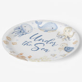Assiettes En Carton Sous la mer Ocean Animals Anniversaire (Angle)