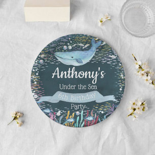 Assiettes En Carton Sous la mer Tout âge Anniversaire