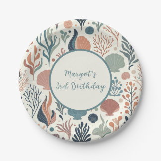 Assiettes En Carton Sous l'Anniversaire de la mer, Motif de Whispers O