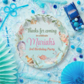 Assiettes En Carton Sous l'aquarelle de mer Anniversaire (Fête)