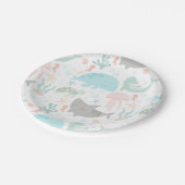 Assiettes En Carton Sous Le Bébé De Mer (Angle)