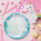 Assiettes En Carton Sous le thème tropical marin (Fête)