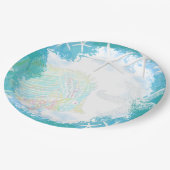 Assiettes En Carton Sous le thème tropical marin (Angle)
