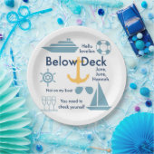 Assiettes En Carton Sous les plaques de papier de pont (Fête)