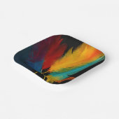 Assiettes En Carton Southwest Feather Abstrait (Angulaire)