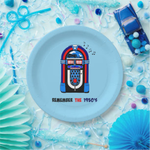 Assiettes En Carton Souvenez-vous des années 50