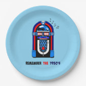 Assiettes En Carton Souvenez-vous des années 50 (Devant)