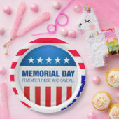 Assiettes En Carton Souvenez-vous des Plaques de fête commémorative (Fête)