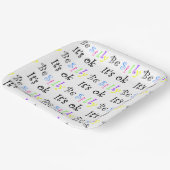 Assiettes En Carton Soyez idiot, c'est bien des plaques papier (Angulaire)