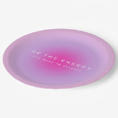 Assiettes En Carton Soyez L'Énergie Que Vous Voulez Attirer Gradient (Angle)