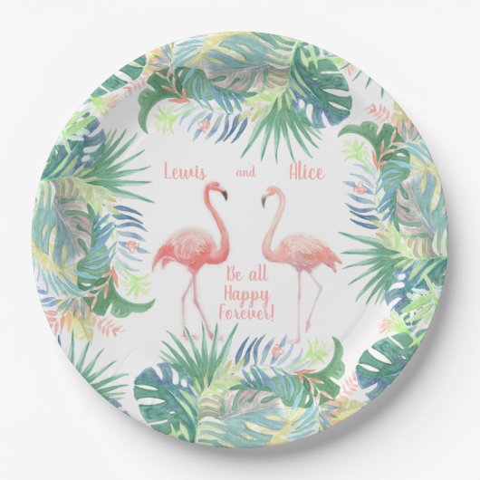 Assiettes En Carton Soyez tous heureux pour toujours ! Fairy Tale Two  (Devant)