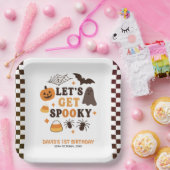 Assiettes En Carton Soyons Éffrayants pour l'anniversaire d'Halloween (Fête)