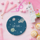 Assiettes En Carton Space Galaxy Boy Anniversaire (Fête)