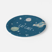 Assiettes En Carton Space Galaxy Boy Anniversaire (Angle)