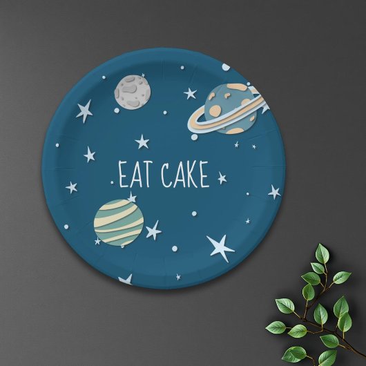 Assiettes En Carton Space Galaxy Boy Anniversaire